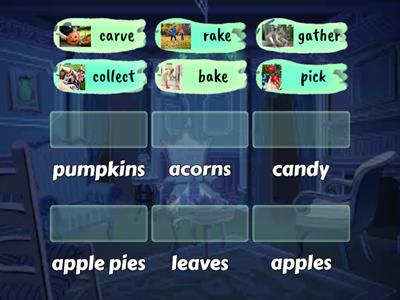 Fall Nouns and Verbs matching