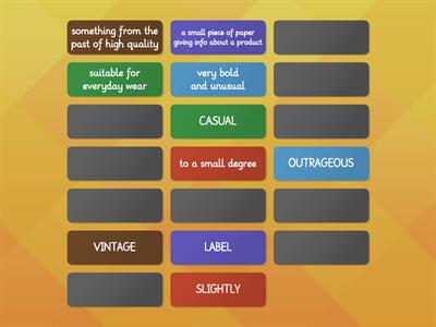 U7 LISTENING FOCUS vocabulary