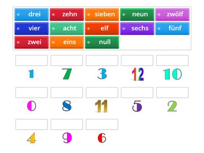 D3. 1_11_1 (II) Zahlen 0-12 / Цифры 0-12