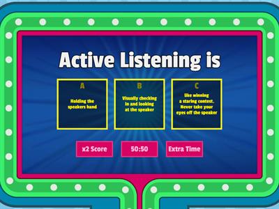 Active Listening is