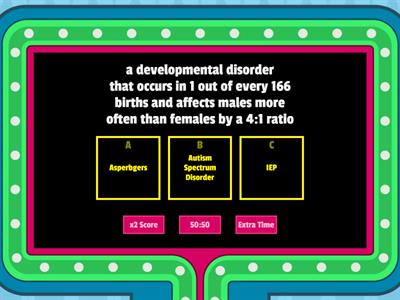 Autism Acceptance Month Gameshow Quiz