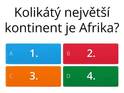 Zeměpis Afrika 