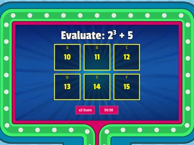 Order of Operations - 2