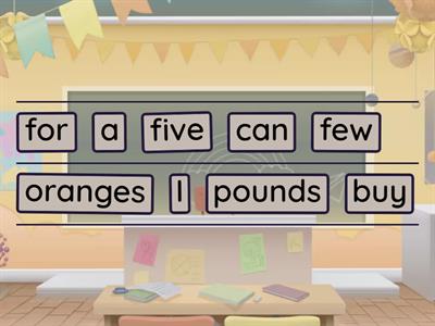 U-10 Vocab: 'for' phrases