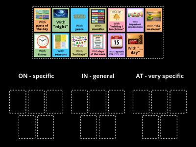 Prepositions of time: IN - ON - AT