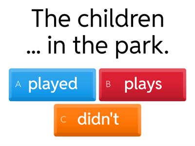 Past Simple Positive and Negative (regular verbs)