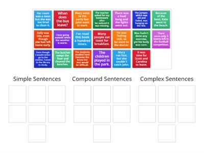 Sentence Types - Sorting Activity 