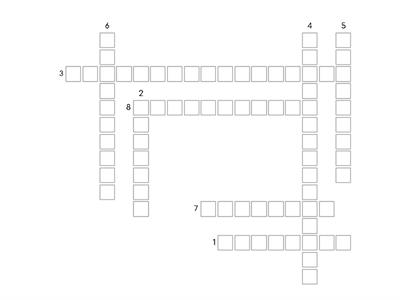 Crossword puzzle oggetti scolastici