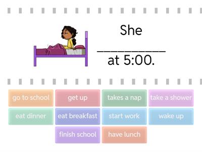 Third person - DAILY ROUTINE