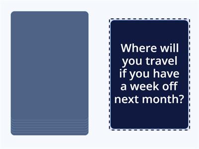 First conditional conversation questions