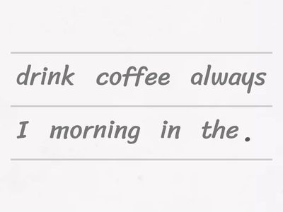 Present simple - Structure practice