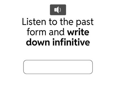 Irregular Verbs (practice)