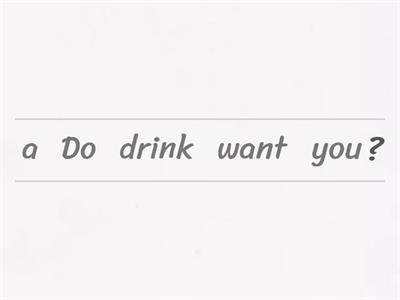 Word order in questions