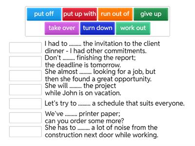 Phrasal verbs 1