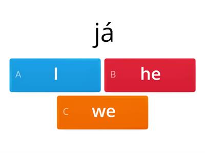 Subject pronouns