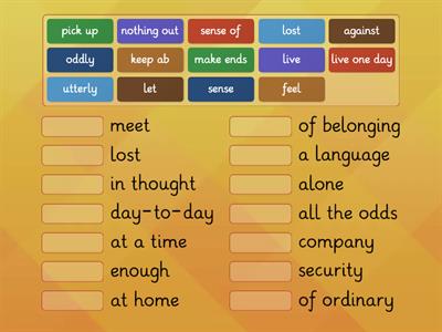 High Note 4, Unit 3D, Vocab Match-up