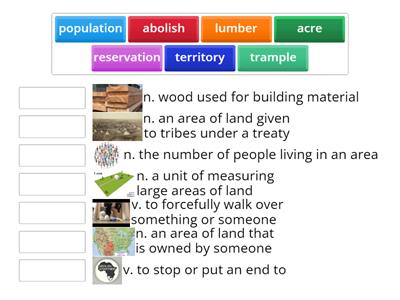 Washington Week 3 Vocabulary