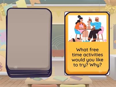 free time activities: speaking 
