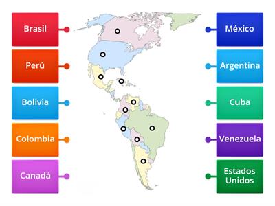 PAÍSES DE AMÉRICA