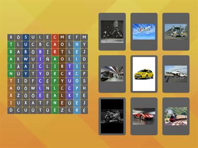 MEANS OF TRANSPORT WORDSEARCH