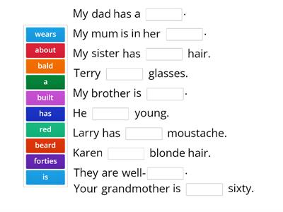 New Horizons - A1 - Vocabulary - Lesson 11 - Practice 2