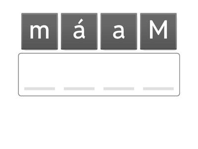 Ordenamos las letras de las palabras