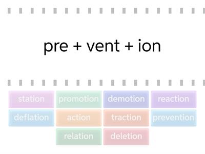 Stock's Copy of suffix -ion