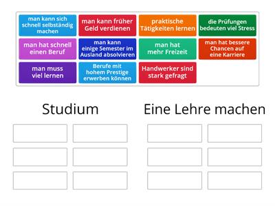 Studium oder Ausbildung?