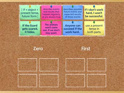 5B Zero and first conditional