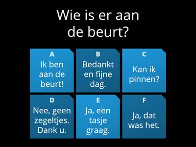 In de winkel - dialoog