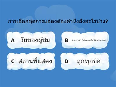 การจัดการแสดงในโอกาสต่างๆ