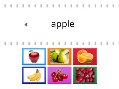 Фрукти англійська мова 2 клас