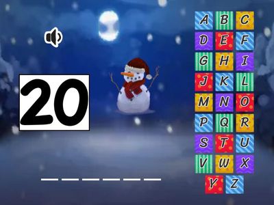 Los números 20-30  (Hangman)