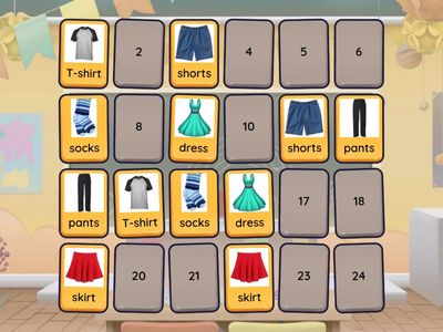 Clothes - Grade 1-3