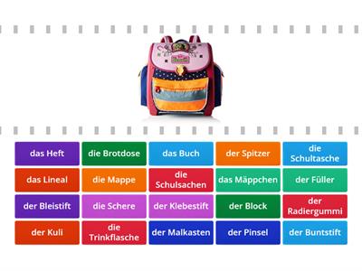 Deutschprofis A1 Schulsachen 