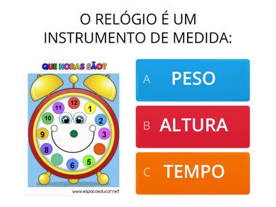  MEDIDAS DE TEMPO E COMPRIMENTO