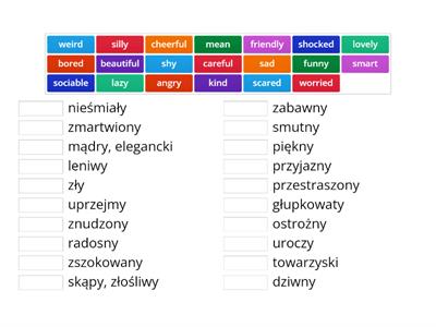 Teen Explorer 7 Unit 2 (Adjectives od personality, emotions)