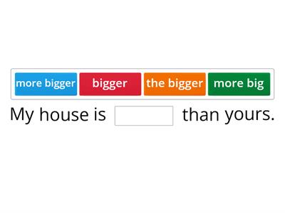 COMPARATIVES AND SUPERLATIVES