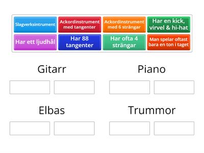 Para ihop instrumenten med rätt förklaringar