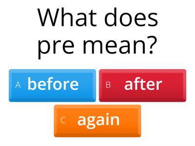 Prefixes