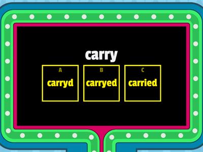 5.6 Change Y to I and add vowel suffix