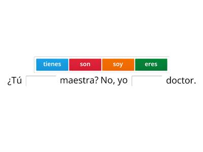 verbos: ser / tener / llamarse