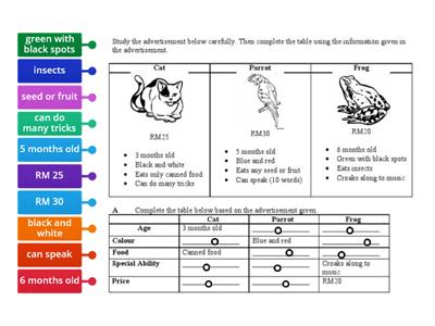 information transfer exercise