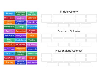 The Colonies P.E.G.S 