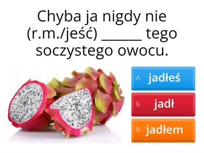 Czasownik "jeść" czas przeszły