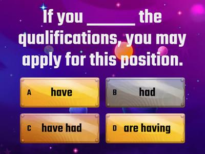 Zero or First Conditional