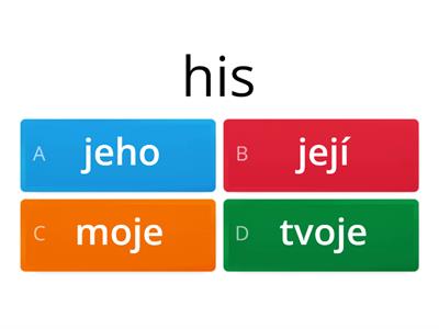 Possessive pronouns