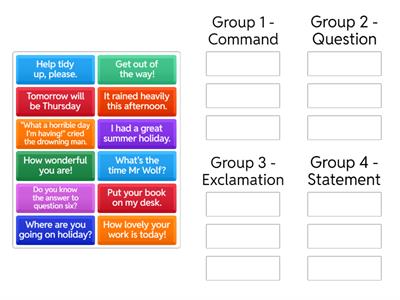 Different Types of Sentence 
