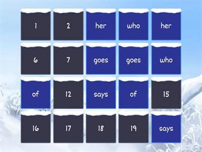 Primary Vowel Pairs- Matching Learned Words-BWK