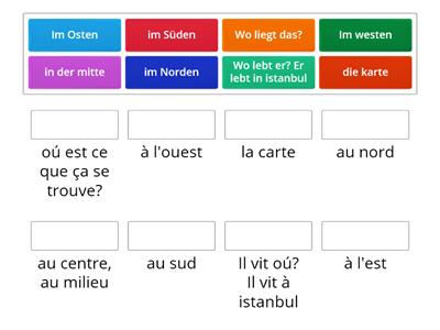 voc 5 géographie 9e/jeu1